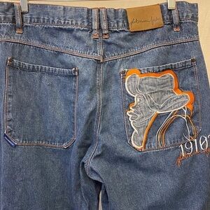 RARE ! Russell Character From Fat Albert FUBU  Y2K Jeans Approx 36”  x 31”